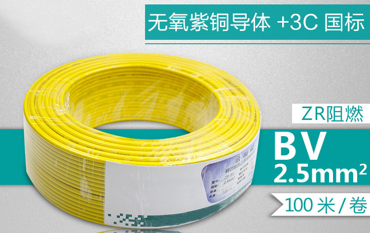 ZR-BV2.5 national standard wires less than 100 square meter socket using a line of household wire